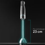 Cecotec Hand- Mixer Powergear 1500 - Klingen Aus Titanium Beschichtung, 21 Geschwindigkeitsstufen, 1500 W, Inklusiv Glas Mit Deckel. (Schwarz Und Edelstahl, XL) Bucatarie Naty Shop