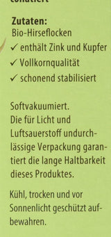 Hirse-Flocken Bio, 6Er Pack (6 X 400 G) Cereale Naty Shop