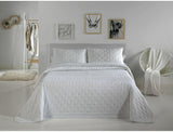 Pierre Cardin - Bouti Dots - Pat 180 Cm - Culoare Gri C5 Plapumi si pilote Naty Shop Alb C4 Cama 150 Cm