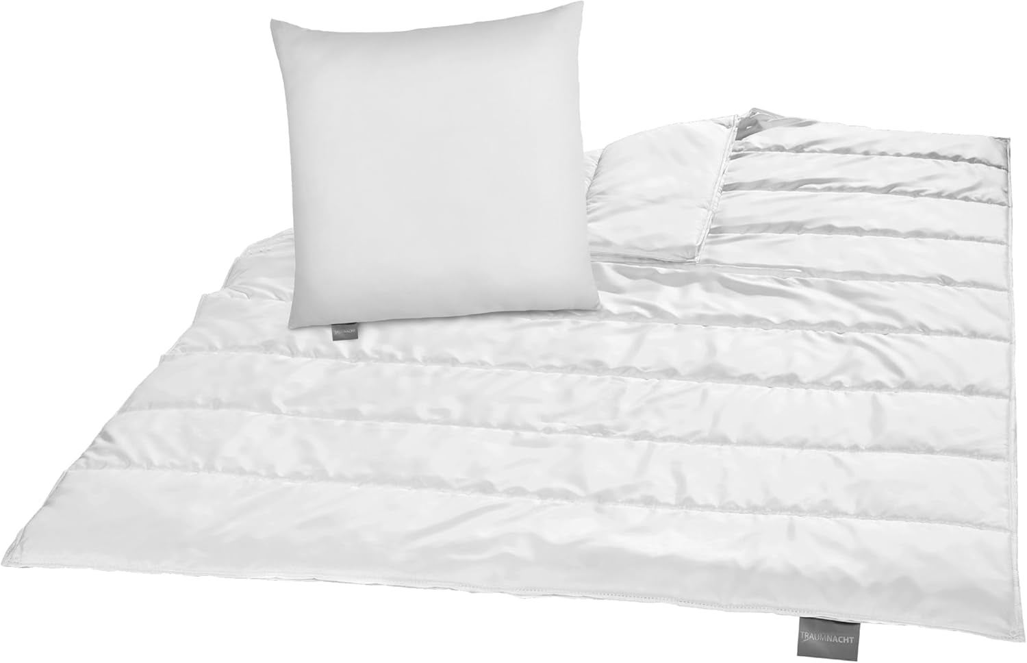 Set de pat Traumnacht Green - Plapumă pentru toate anotimpurile 135X200 Cm + pernă 80X80 Cm, durabil cu husă din microfibră, produs în conformitate cu standardul de calitate german Plapumi si pilote Naty Shop Set de pat 4 sezoane (pătură + pernă 80X80) 135 X 200