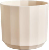 Ghiveci rotund elho Facet 17cm - pentru interior - 100% plastic reciclat - Ø 16,6 x H 14,9 cm - Roz/Roz migdală