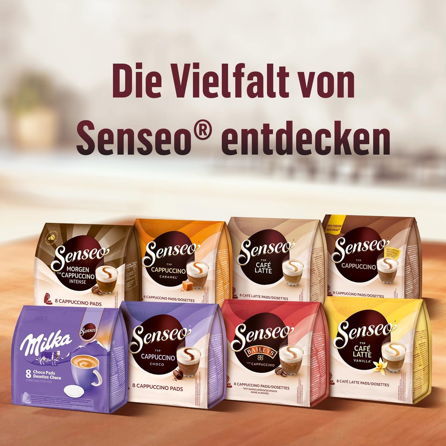 Senseo Pads Cappuccino Caramel, 5 x 8 Getränke, 40 Kaffeepads