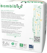 Scutece mini de unică folosință Bambiboo, prietenoase cu pielea, cu fibră moale de bambus și deschidere ombilicală - Scutece pentru nou-născuți - Scutece de unică folosință pentru nou-născuți - Protecție a pielii - Mărimea 2, 25 bucăți