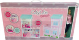 City Life - Villetta mit 3 Räumen und Zubehör Größe Playset montiert 61 x 40 x 78 cm
