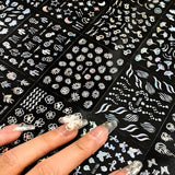 30 Blatt Aurora-Nagelkunst-Aufkleber, Selbstklebende 3D-Blumen-Nagelaufkleber, Aurora-Mond-Stern-Nagelaufkleber Für Nagelkunst, Blatt-Herz-Nageldesign Für Diy-Acrylnägel-Dekoration