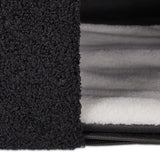 Relaxdays Katzenhöhle, faltbar, 3 Liegeplätze, Katzenhaus mit Kratzfläche, HBT: 36,5x112x41 cm, Katzenversteck, schwarz