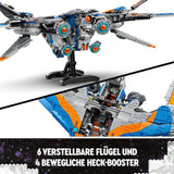 LEGO Marvel Guardians of the Galaxy: The Milano, model construibil de navă spațială cu 4 minifigurine de supereroi, Avengers Flyer pentru aventuri spațiale, cadou pentru băieți și fete 76286 Seturi de constructie Besuche den LEGO-Store
