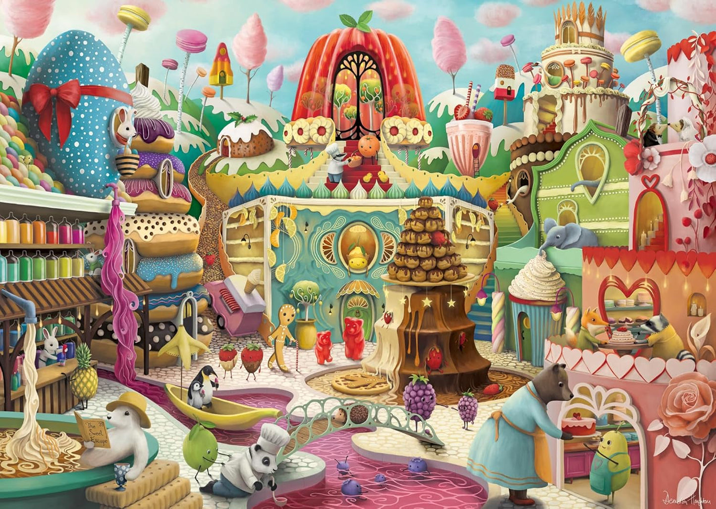 Ravensburger Puzzle 12001195 - Sweet Street - puzzle jigsaw de 1000 de piese pentru adulți și copii de peste 14 ani Puzzle Naty Shop Titlu implicit