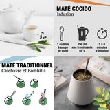 ORIGEENS BIO YERBA MATE CU MENTĂ ȘI LĂMÂIE 200 G - Prospețimea I Bio Yerba Mate neprăjită, frunze, fără tulpini și praf