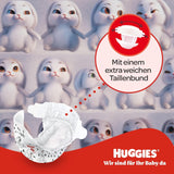 Scutece Huggies pentru bebeluși Little Movers, design Disney, mărimea 4, 150 bucăți (3 x 50), cutie lunară