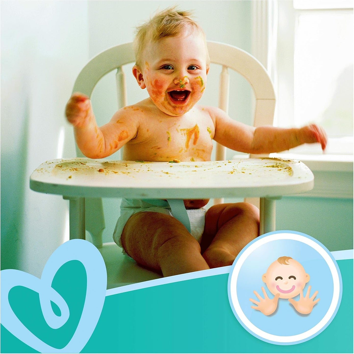 Șervețele umede pentru bebeluși Pampers Fresh Clean 81688041, 3x52 bucăți, (Șervețel umed pentru bebeluși, Pungă de plastic, Fetiță/Băiat, Turcoaz, Alb, Germania, 896,7 g)