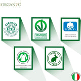 Șervețele umede Organyc Moist Intimate, fabricate din bumbac 100% organic certificat - 4 pachete a câte 20 de șervețele (80 de șervețele în total)