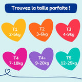 - Scutece mărimea 5 (12-25 kg) – sănătoase și extrem de absorbante – protecție anti-scurgere 12 ore – fără substanțe nedorite – fabricate în Franța – preț accesibil – 120 de scutece de unică folosință