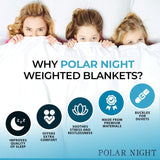 Polar Night pătură ponderată pentru adulți 150 X 200 Cm, 9 Kg - Pătură ponderată pentru somn profund, pătură grea, pătură de terapie din 100% microfibră, pătură relaxantă Oeko-Tex® 100 Standard plapumă Paturi si Cuverturi Polar Night