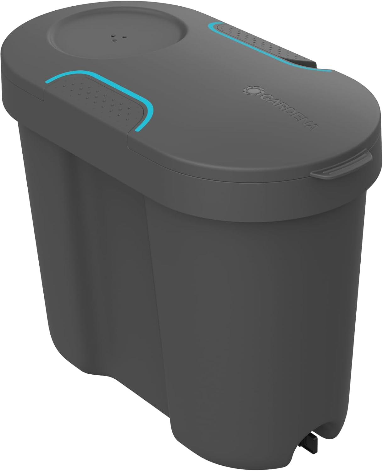 Rezervor de apă Gardena: Rezervor de apă pentru uz interior și exterior, extensibil cu conductă de distribuție și conector, 10,5 l (13367-20), negru; turcoaz