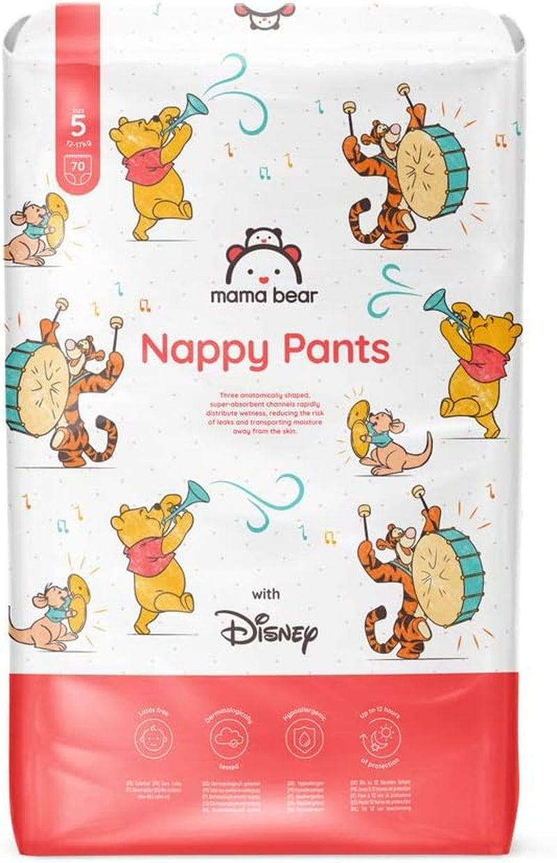 Marcă Amazon: Scutece Mama Bear Disney, mărimea 5 (12-17 kg) - Cutie lunară, alb, 140 bucăți (2 pachete a câte 70)