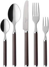 Villeroy And Boch Play Chocolate Brown Tacâmuri de masă, pentru până la 6 persoane, 30 de bucăți, oțel inoxidabil, mâner din plastic maro Bucatarie Naty Shop