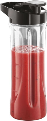 Russell Hobbs Mixer - Standmixer & Smoothie Maker to Go [23.500 U/Min Power-Motor] Inkl. 1X Mixbehälter 600Ml (Bpa-Frei, Spülmaschinen- & Bruchfest Inkl. Deckel) Zerkleinerer, Edelstahl, 23472-56 Bucatarie Naty Shop
