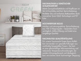 Set de pat de bază Traumnacht Green format dintr-o plapumă pentru tot anul, 135 X 200 cm + pernă 80 X 80 cm, certificat Oeko-Tex, produs în conformitate cu standardul de calitate german Plapumi si pilote Naty Shop