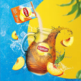 Set de ceai rece Lipton, „piersică”, răcoritoare pentru întreaga familie, 18 pliculețe, sub formă de pulbere pentru preparare acasă