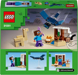 LEGO Minecraft Steve's Desert Expedition, set de joc video pentru băieți și fete, biom cu Steve, casă, figurine și jucărie Camel, cadou de gamer pentru copii de la 6 ani 21251 Seturi de constructie Besuche den LEGO-Store