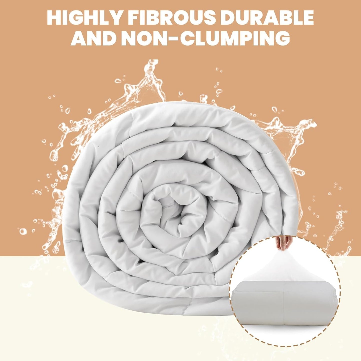 Good Nite Double Duvet, 4.5 Tog, Summer Duvet, Double Duvet, White, Quilt, Poliester, Soft And Lightweight And Machine Washable With Corner Bands (Double Bed 200 X 200 Cm) Plapumi si pilote Naty Shop