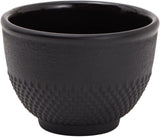 Set de ceai japonez Juvale cu ceainic din fontă (1200 ml), farfurie și 2 căni, set de ceai în stil Tetsubin, negru