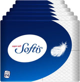 Hârtie igienică Softis cu 4 straturi - pachet de 45 de role (5 X 9 pachete simple), 100 de coli per rolă, Sistem unic de cameră moale, Ambalaj reciclabil, Hârtie certificată Fsc