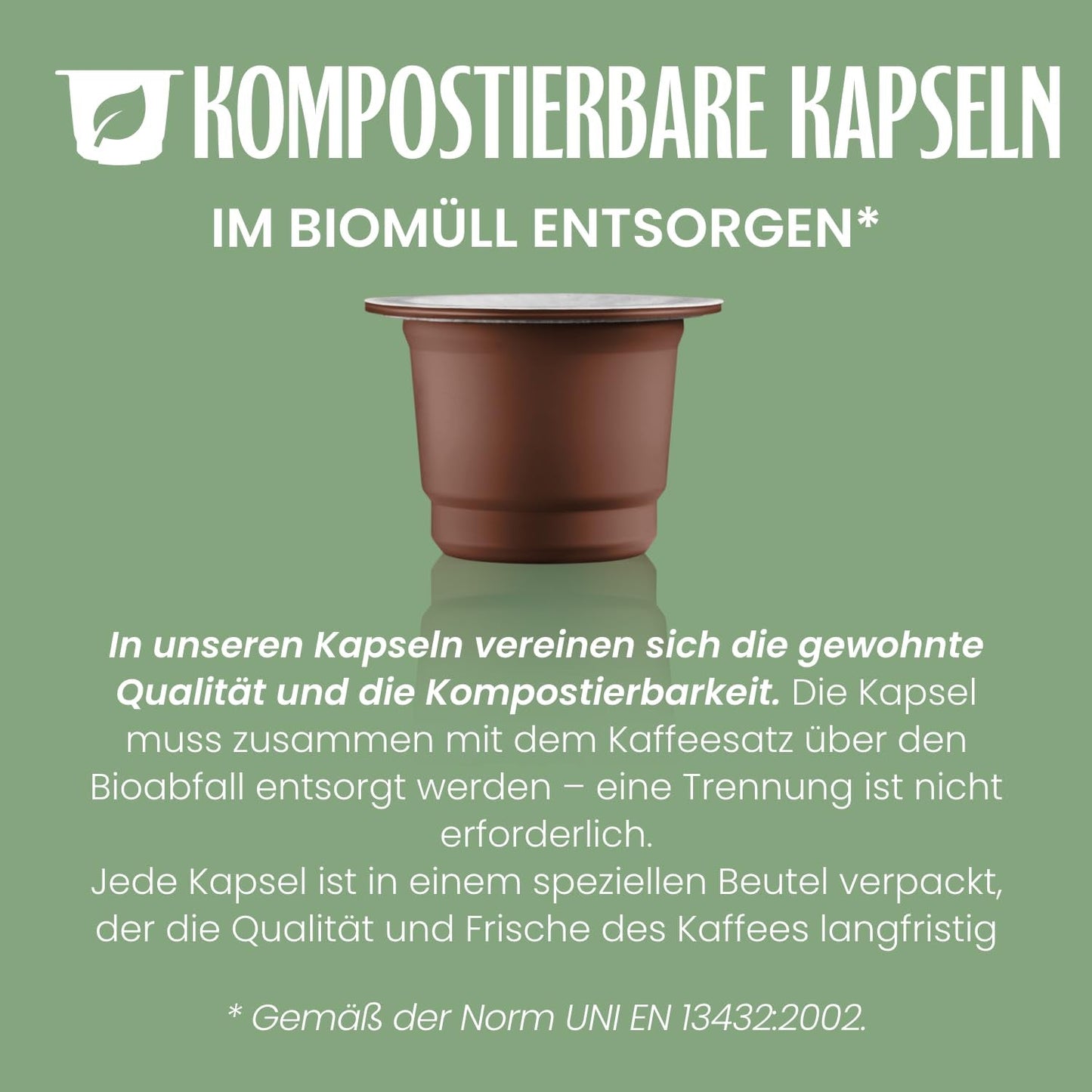 Caffè Vergnano 1882 - Èspresso Kompostierbare Kaffeekapseln , Kompatible Mit Nespresso, Intenso (Intensiv) - Packung Enthält 100 Kapseln