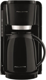 Espressor cu filtru Rowenta Adagio, carafă termică din oțel inoxidabil, menține cafeaua caldă până la 4 ore, capacitate 10-15 cești, capacitate 1,25 l, coș filtru detașabil, oprire automată, negru, CT3818