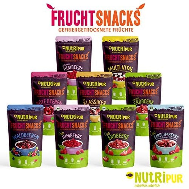 Amestec de fructe liofilizate "Tropic-Mix" 100g I Fructe de pădure și fructe uscate I Amestec de nucă de cocos, fruct dragon, mango și ananas I NutriPur Produse deshidratate Naty Shop