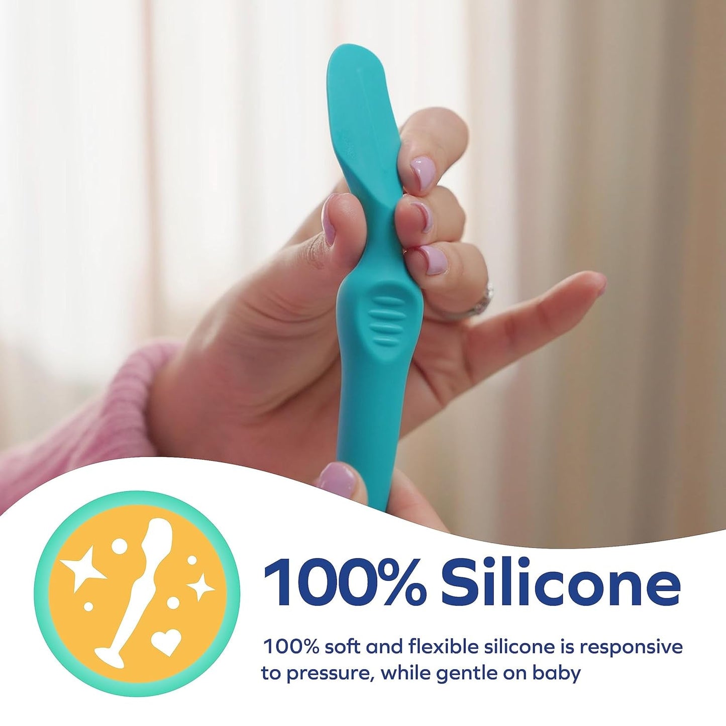 Aplicator de cremă pentru scutece Nuby - Spatulă pentru cremă împotriva erupțiilor cutanate | inclusiv cutie de călătorie | potrivit de la naștere Copii - Baie si Skincare Naty Shop