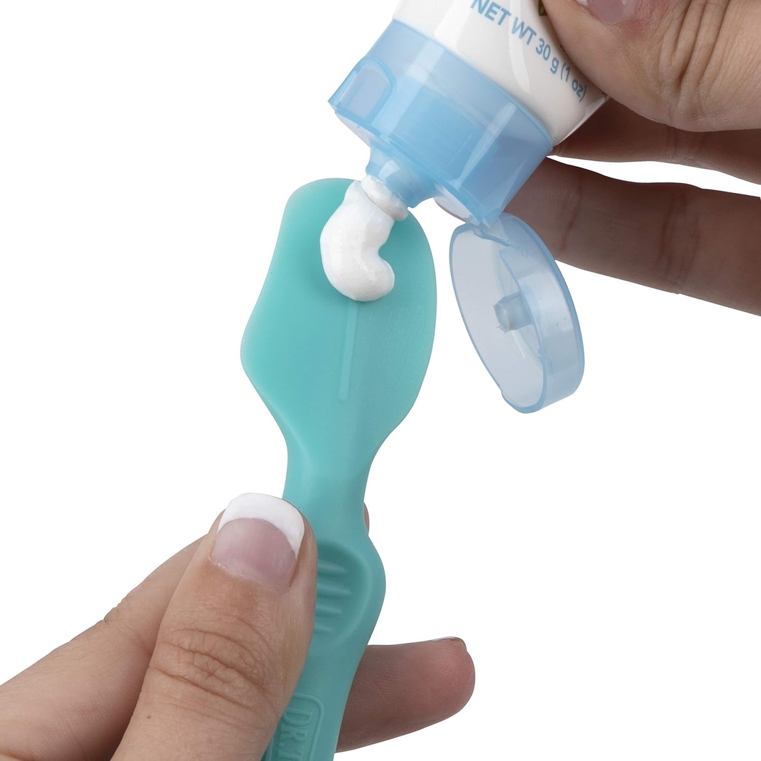 Aplicator de cremă pentru scutece Nuby - Spatulă pentru cremă împotriva erupțiilor cutanate | inclusiv cutie de călătorie | potrivit de la naștere Copii - Baie si Skincare Naty Shop