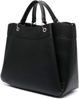 Armani Exchange Essential pentru femei, Wave, Silver Printed Logo Shopping L Genti Femei Naty Shop