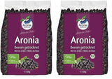 Aronia ORIGINAL fructe de aronia organice uscate 500 g | fructe de padure uscate delicat | vegan, fără conservanți, fără zahăr adăugat (conform legii) Produse deshidratate Naty Shop 500 G (pachet de 2)