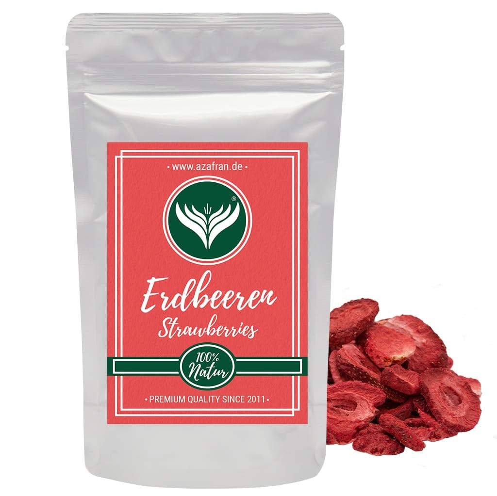 Azafran felii de căpșuni liofilizate, căpșuni naturale uscate în felii 250g Produse deshidratate Naty Shop Titlu implicit