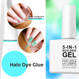 Gel de întărire Builder 5 în 1 15 ml, Gel de întărire pentru unghii, Gel de întărire pentru unghii, Ojă UV/LED pentru extensii de unghii, Extensii, Nail Art, Autocolante, Gel de întărire pentru unghii cu gel (Alb)