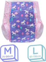 Scutece imprimate pentru adulți 5500-5800 ml, 10 bucăți - Fantasy Mică (M)