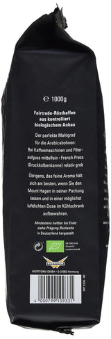 Bio FT Naturland Röstkaffee Arabica Crema, 1kg ganze Bohne