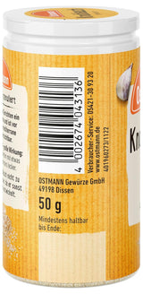 Ostmann Knoblauch granuliert 50 g Knoblauch zum Würzen von herzhaften Gerichten Menge: 1 Stück