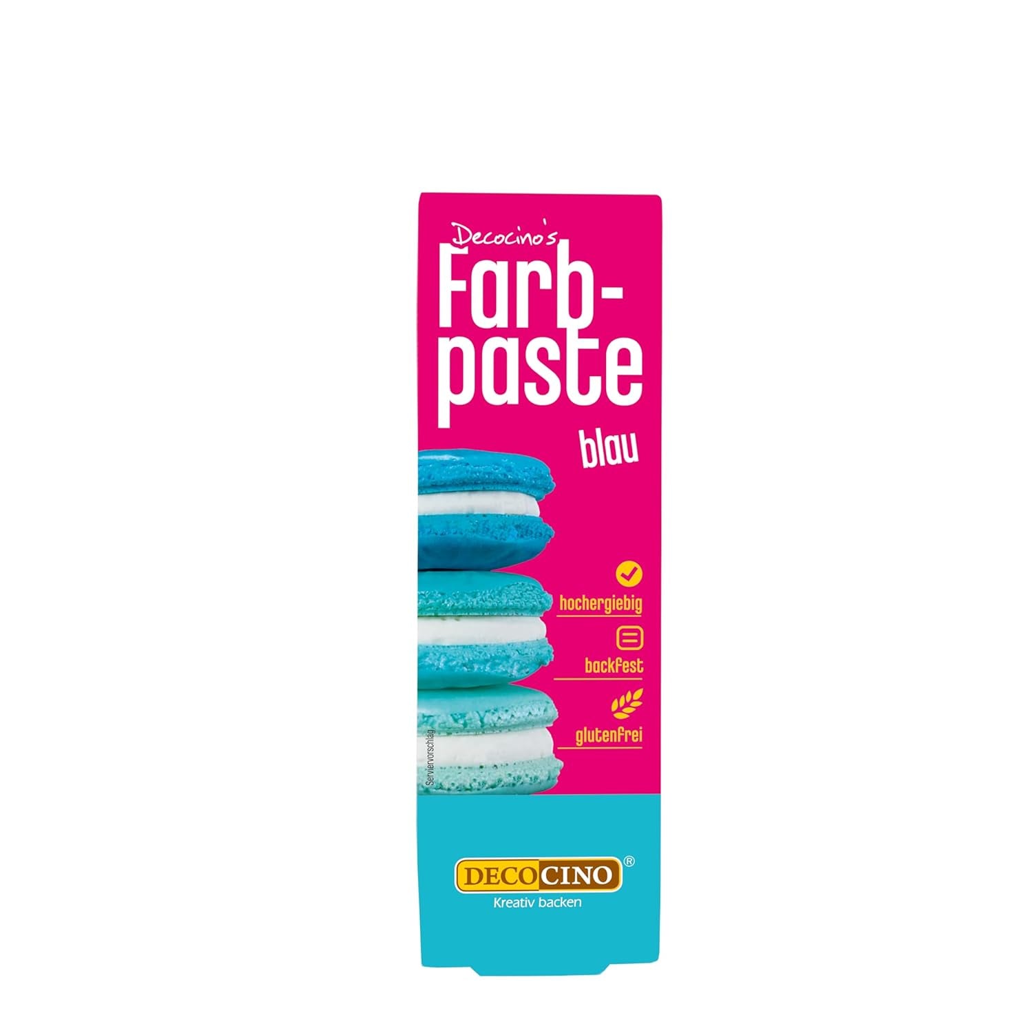 Pastă de colorant roz DECOCINO – 20 g – Colorant alimentar, ideal pentru colorarea prăjiturilor, fondantului și cremelor – Fără acizi grași azoici și gluten