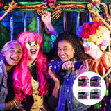 Vopsea de păr temporară de Halloween 4 culori, ceară de culoare pentru păr, Styling Hair Tone pentru bărbați femei, pentru Halloween Cosplay Party Vopsea pentru par Naty Shop
