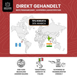 KING'S COFFEE - PRĂJIRE EXTREMĂ - Boabe de Espresso Intenso - aciditate foarte scăzută - prăjire în loturi mici din Italia - boabe de cafea pentru aparate complet automate și aparate cu portafiltru - 1 kg