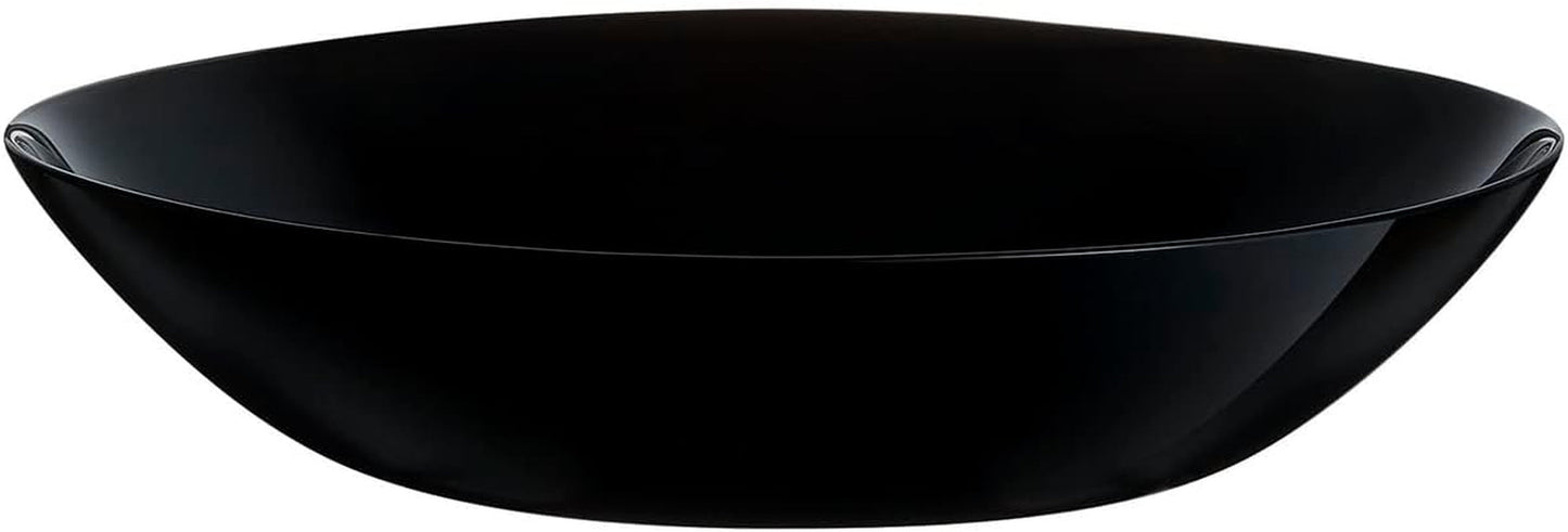 Set de veselă Arcopal Zelie din sticlă neagră, 12 piese, 4 locuri, negru
