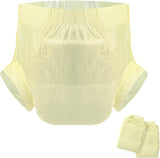 Scutece pentru adulți CutiePlusU, suprafață uscată, absorbție maximă peste noapte, scutec de incontinență de unică folosință – albastru, 2 bucăți (medii 71-96 cm)