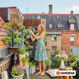 Adaptor pentru dispozitive Gardena: Conexiune la sistemul original Gardena pentru dispozitive de irigare cu filet interior, potrivit pentru filet de 26,5 mm (G 3/4"), ambalat (2921-20), Negru