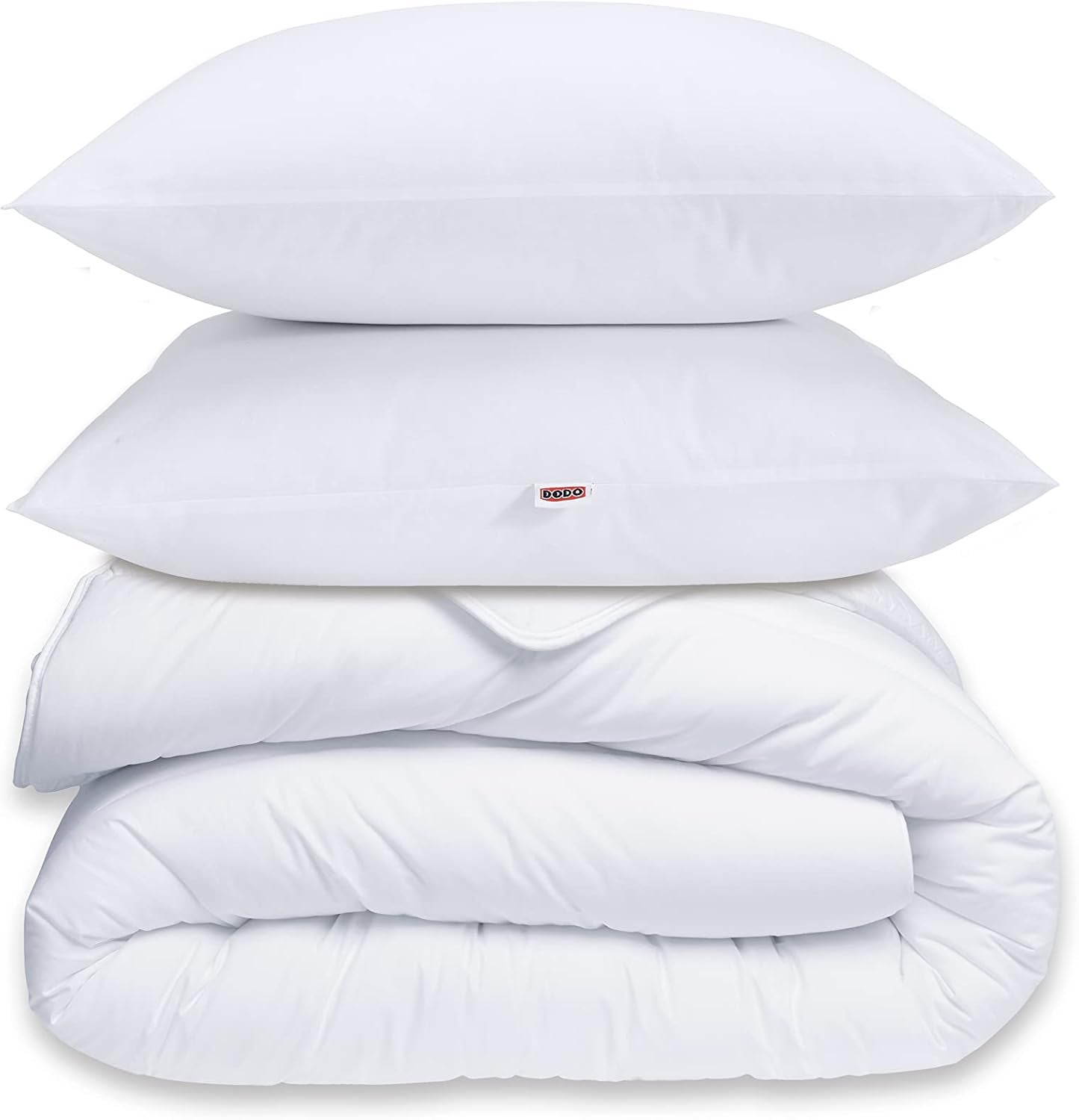 30519 220/240 Husă de plapumă și 2 perne Poliester/Coton Alb 220 X 240 Cm Plapumi si pilote Naty Shop