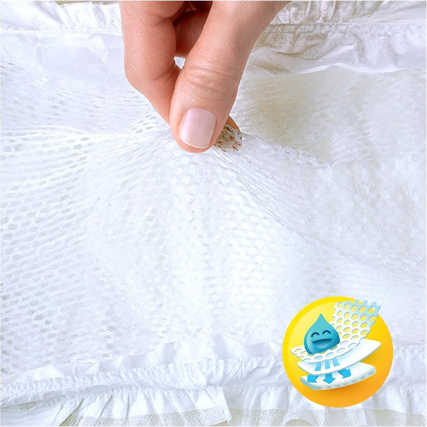 Scutece Pampers Premium Protection pentru bebeluși noi, pachet Jumbo, mărimea 1, 72 bucăți
