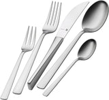 WMF Corvo Besteck Set 12 Personen, 66 Teilig, 60 Teile Mit Servierbesteck, Hohlheftmesser, Cromargan Protect Mattiert, Kratzbeständig, Spülmaschinenfest Bucatarie Naty Shop