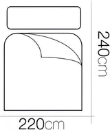 FORNOR 14838 Plapumă, fibră reciclată, 220 X 24 Cm Plapumi si pilote Naty Shop